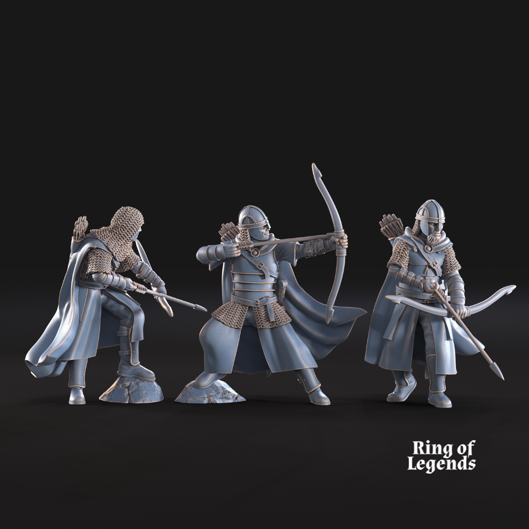 6x West Human Archers - West Humans - Davale Games