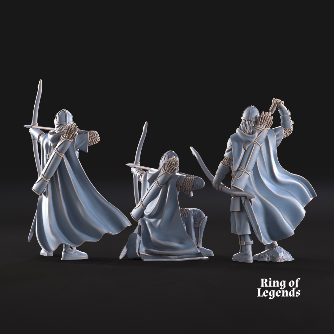 6x West Human Archers - West Humans - Davale Games