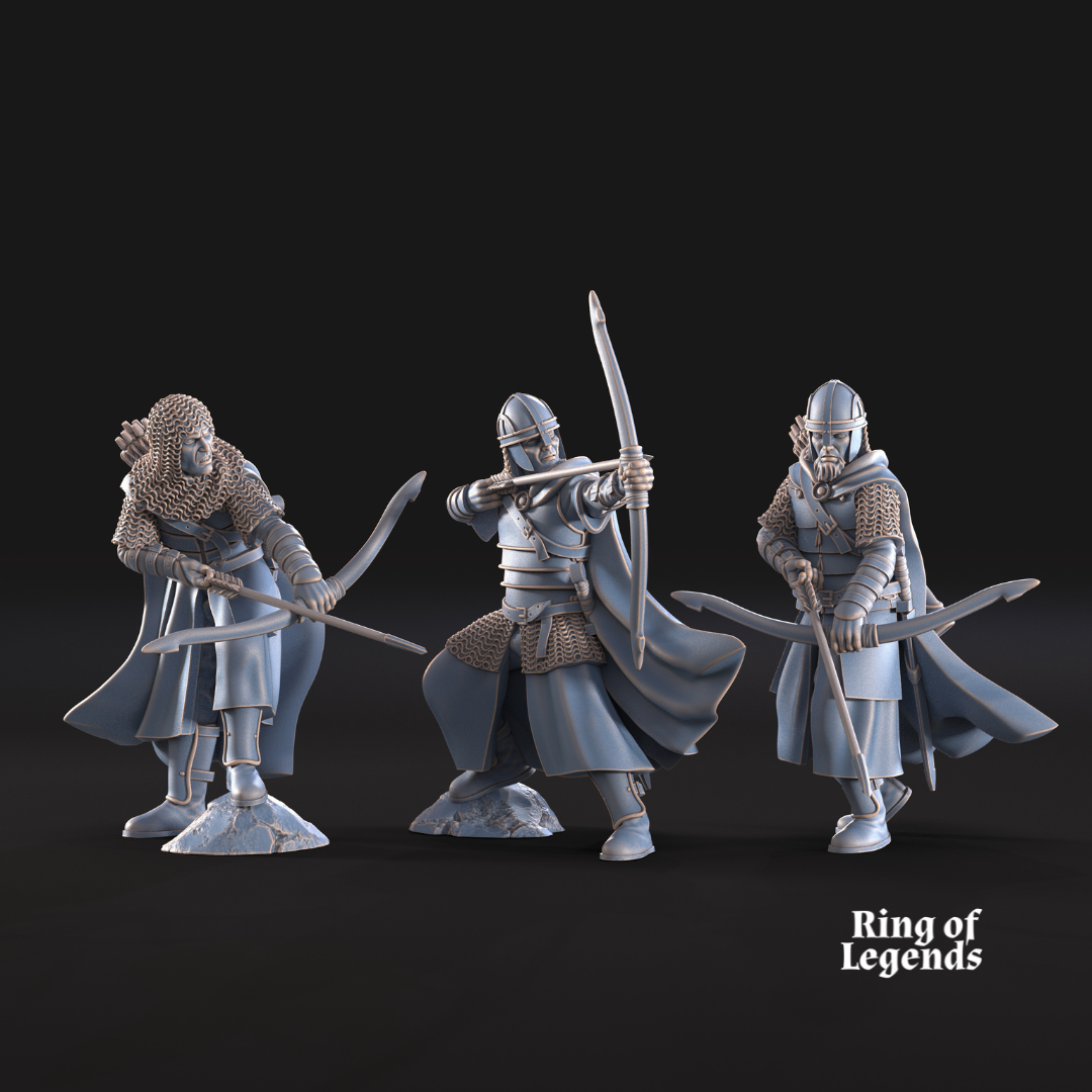 6x West Human Archers - West Humans - Davale Games
