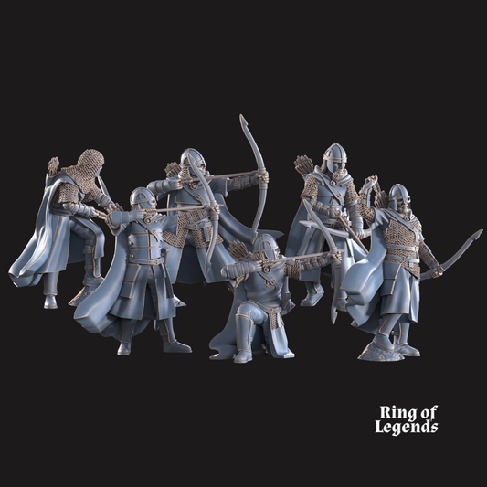 6x West Human Archers - West Humans - Davale Games