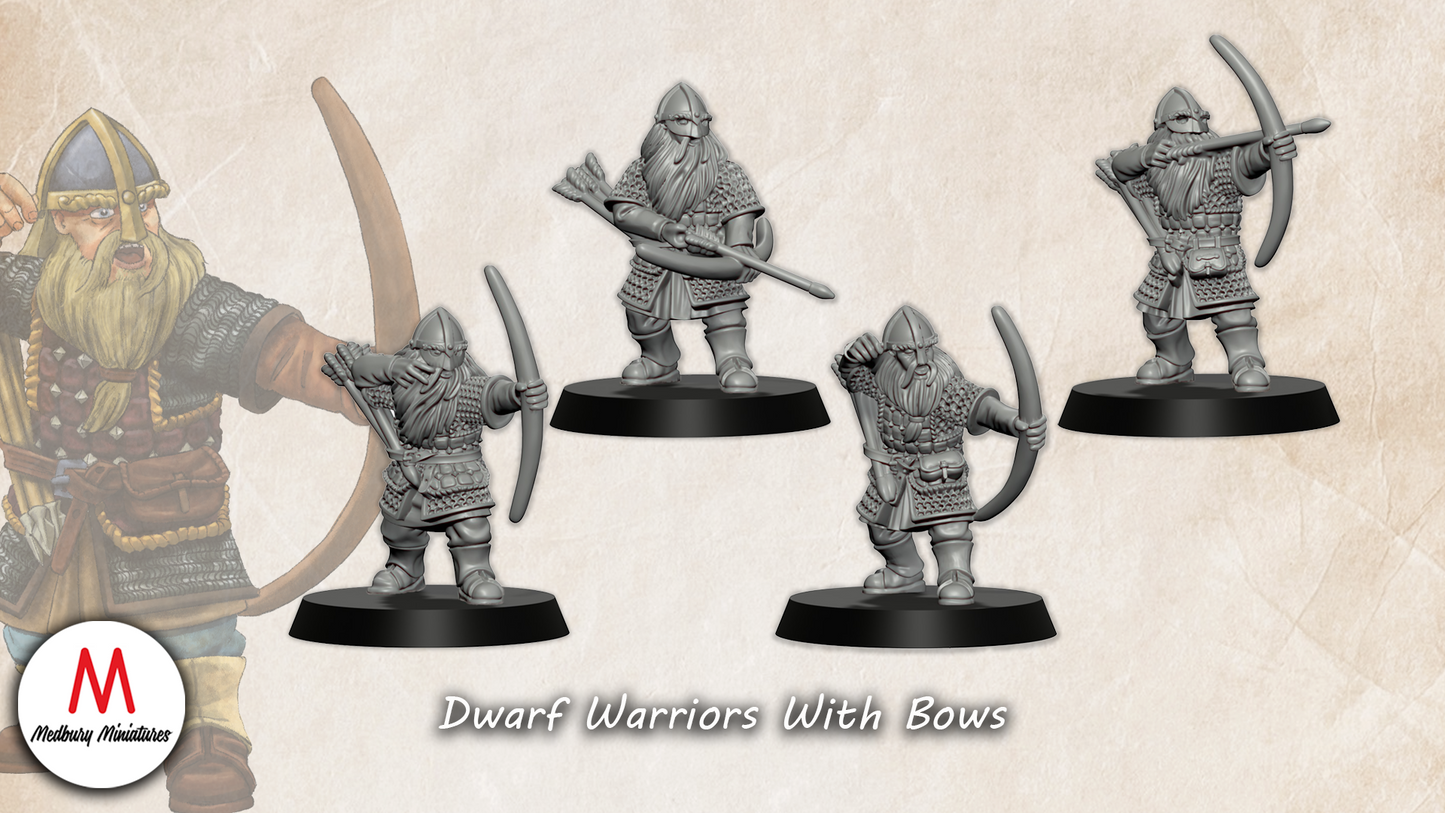 Dwarf Warriors with Bows - Medbury Miniatures
