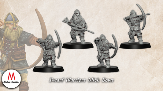 Dwarf Warriors with Bows - Medbury Miniatures