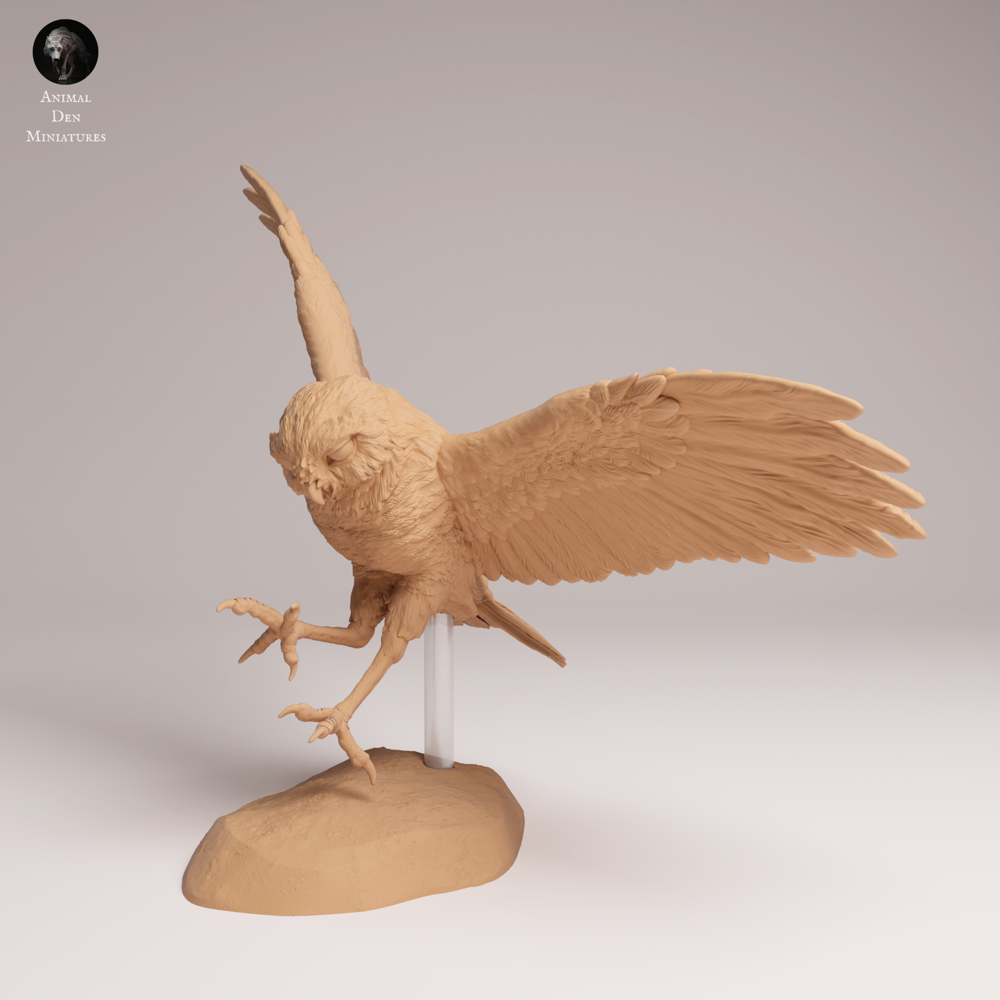 Burrowing Owl Fly - Animal Den Miniatures