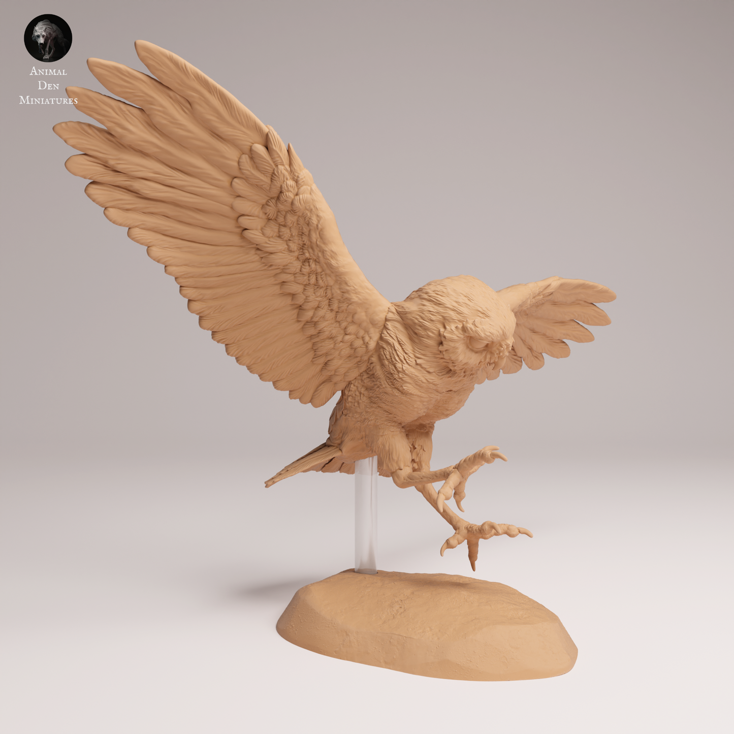 Burrowing Owl Fly - Animal Den Miniatures