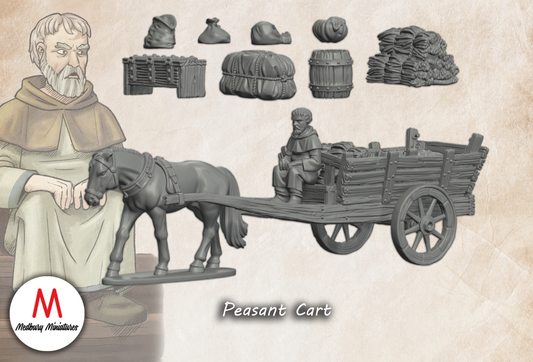Medieval Peasant Cart - Medbury Miniatures