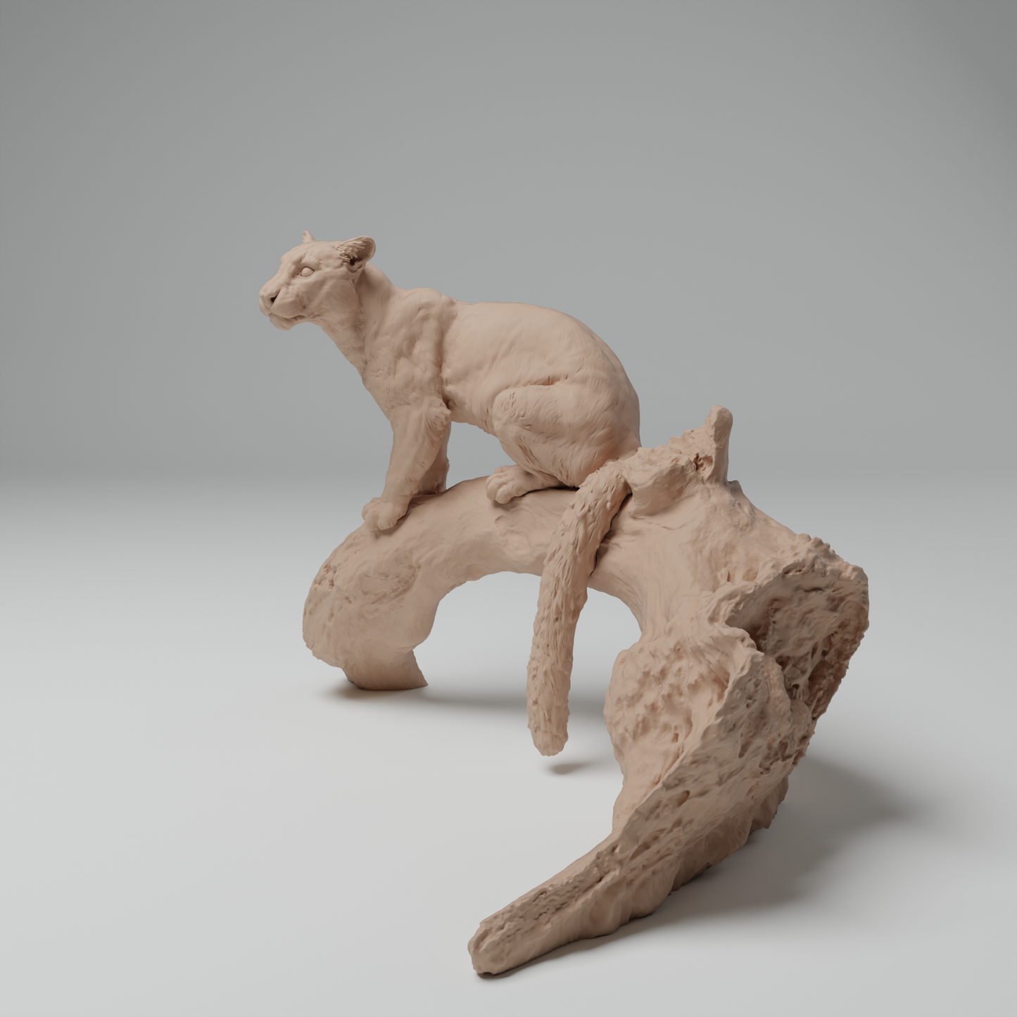 Clouded Leopard Tree - Animal Den Miniatures