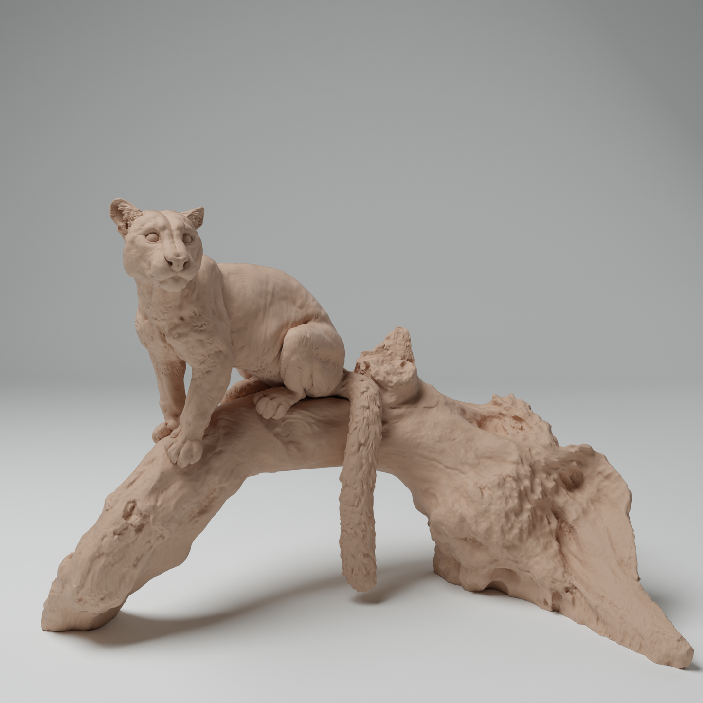 Clouded Leopard Tree - Animal Den Miniatures