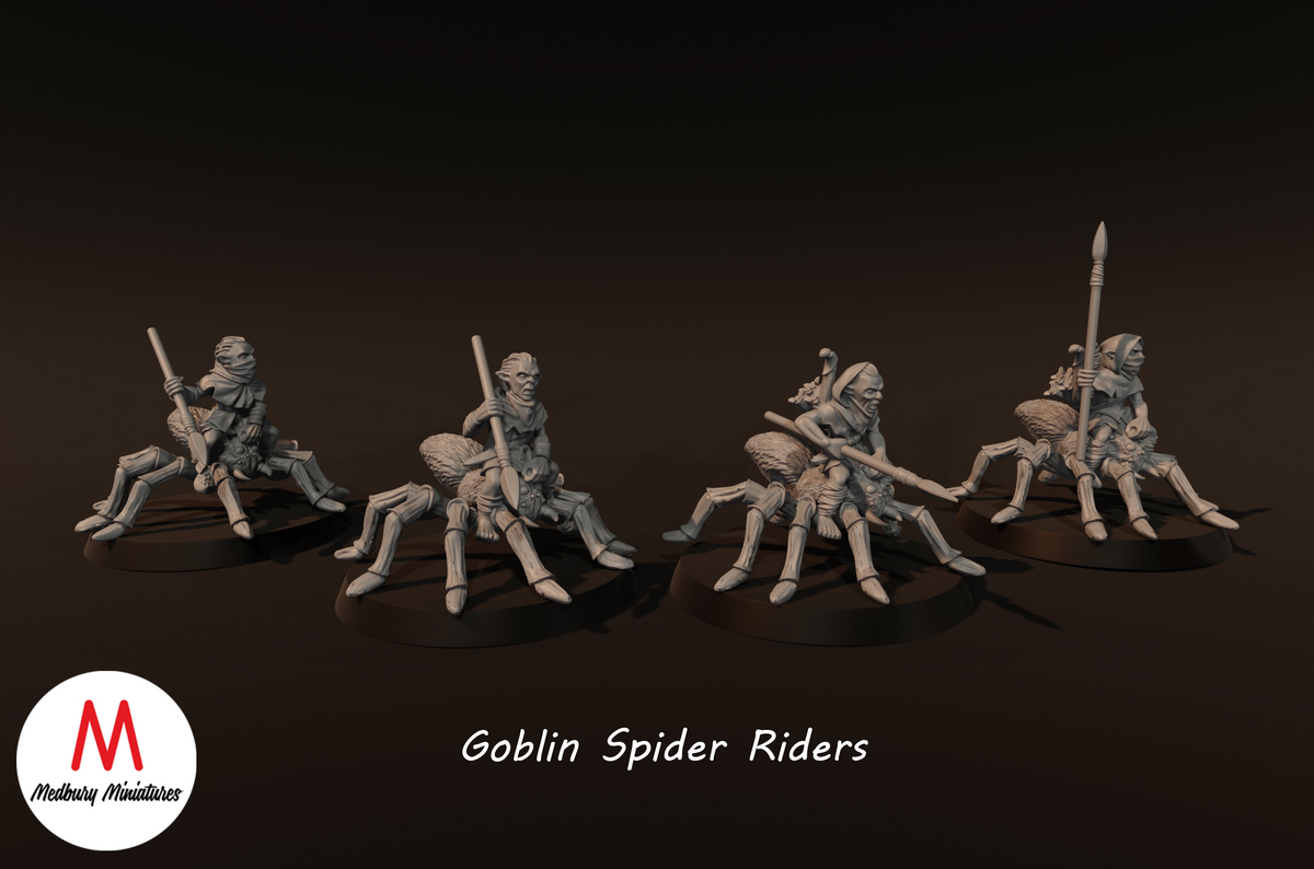 Spidr Riers Goblin Spider Riders - Medbury Miniatures – HammerLine