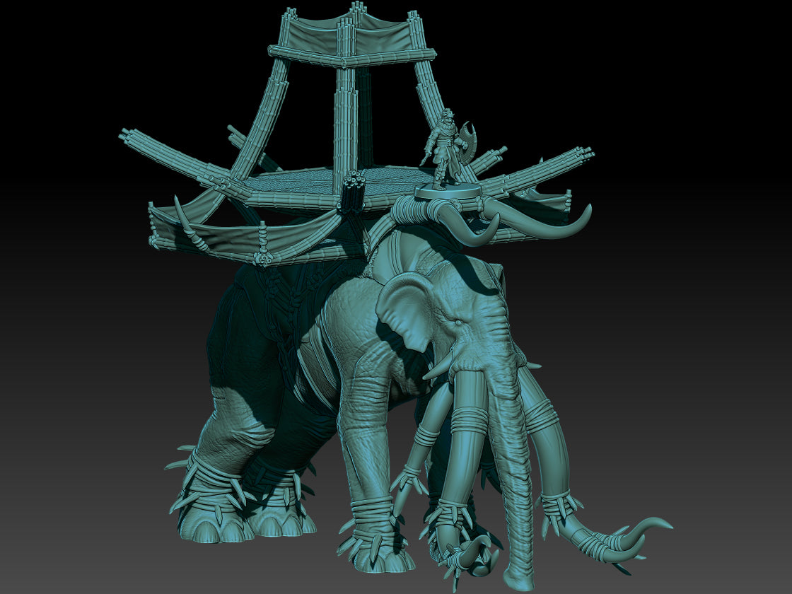 Far South Tribes War Elephant - KzK Minis