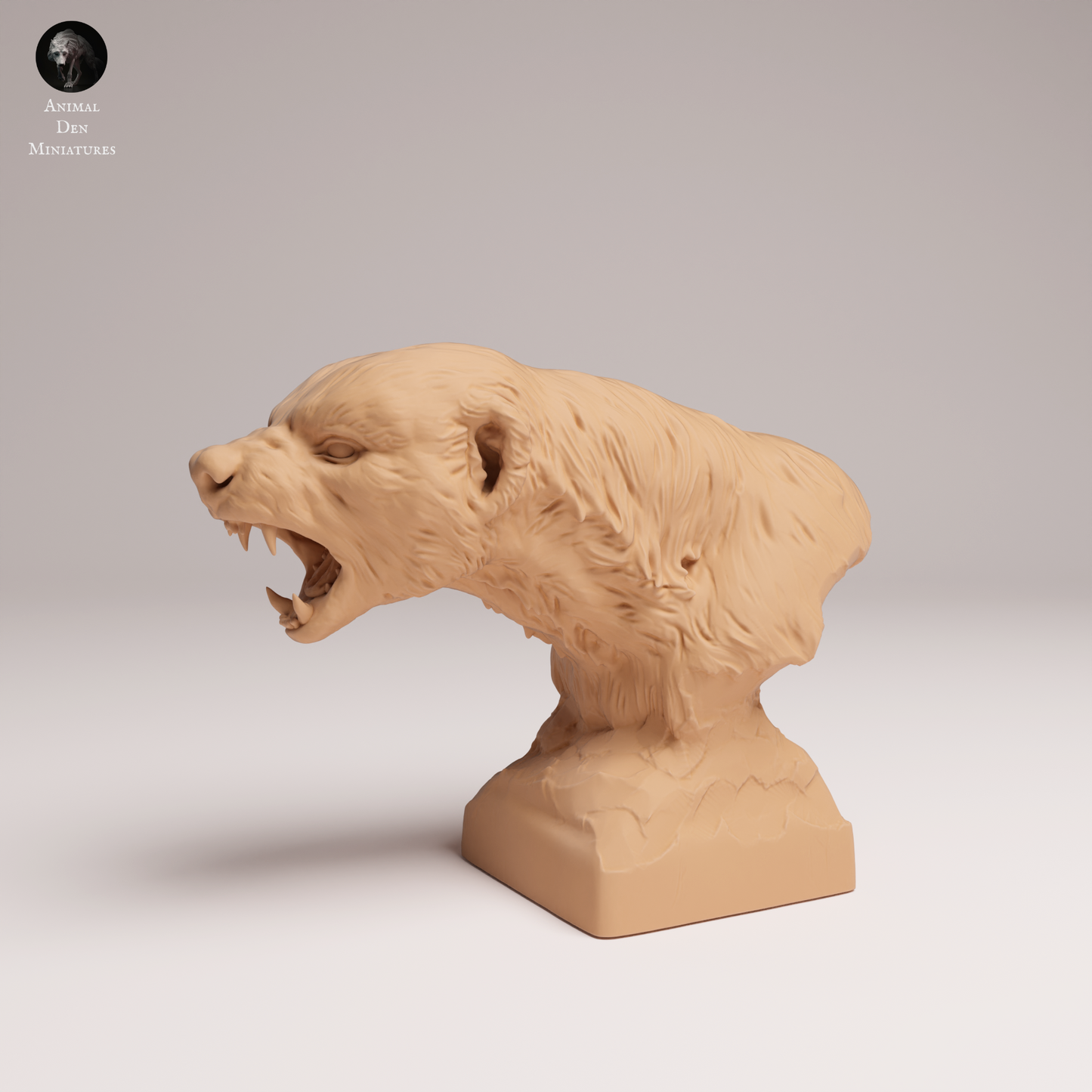 Honey Badger Bust - Animal Den Miniatures