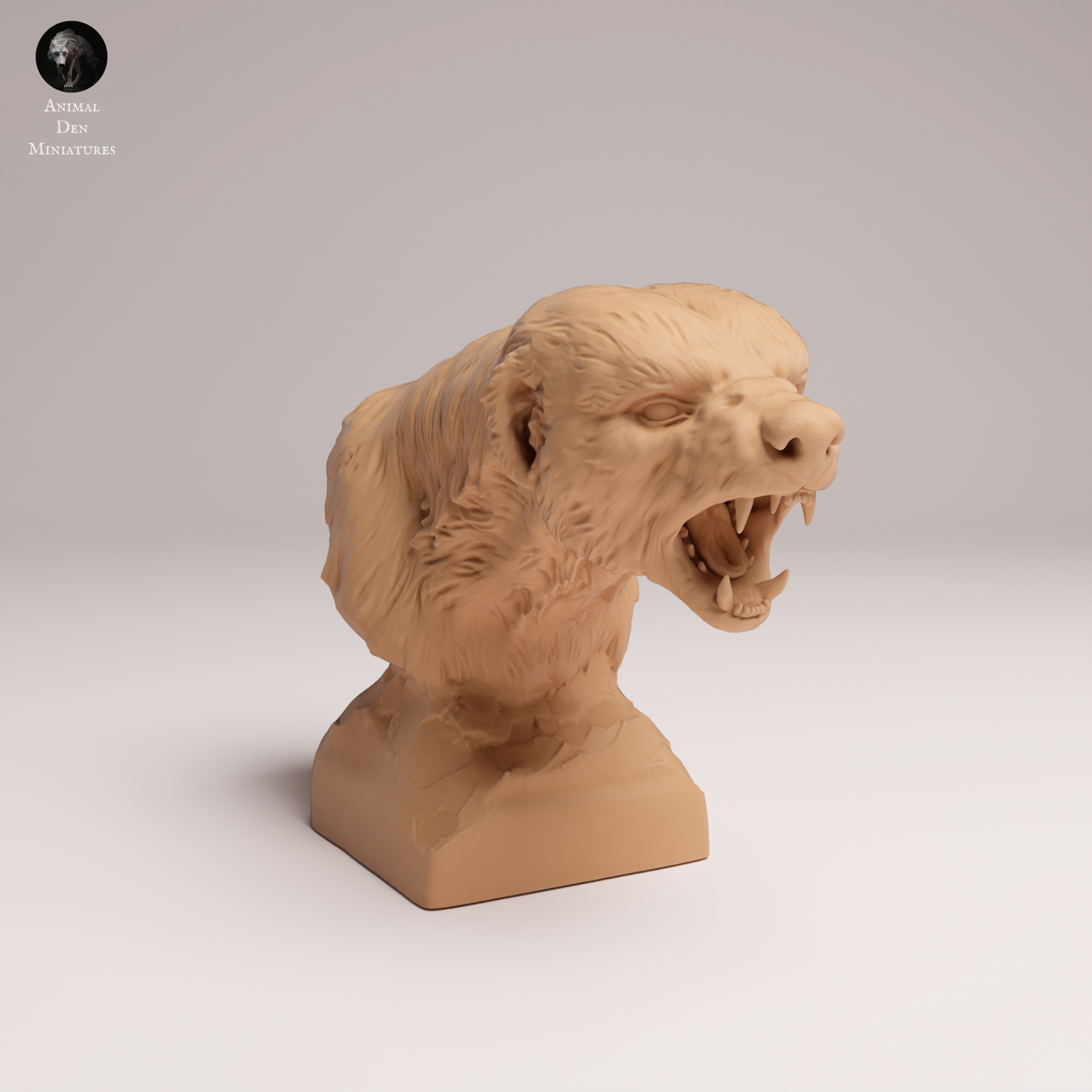 Honey Badger Bust - Animal Den Miniatures