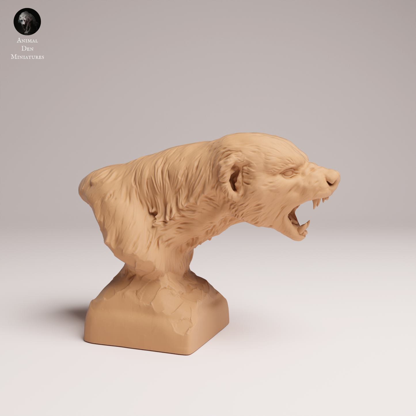 Honey Badger Bust - Animal Den Miniatures
