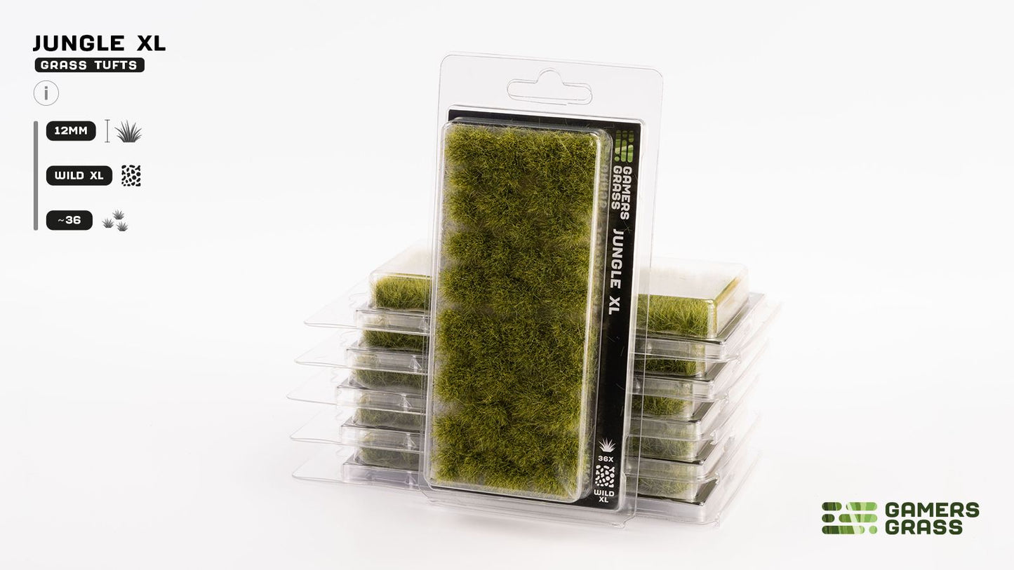 Jungle XL 12mm Wild - Grass Tufts - GamersGrass