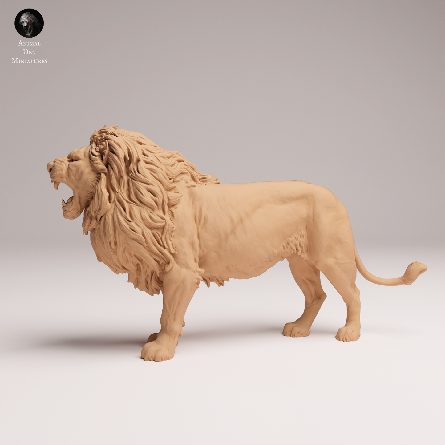 Lion Roaring - Animal Den Miniatures
