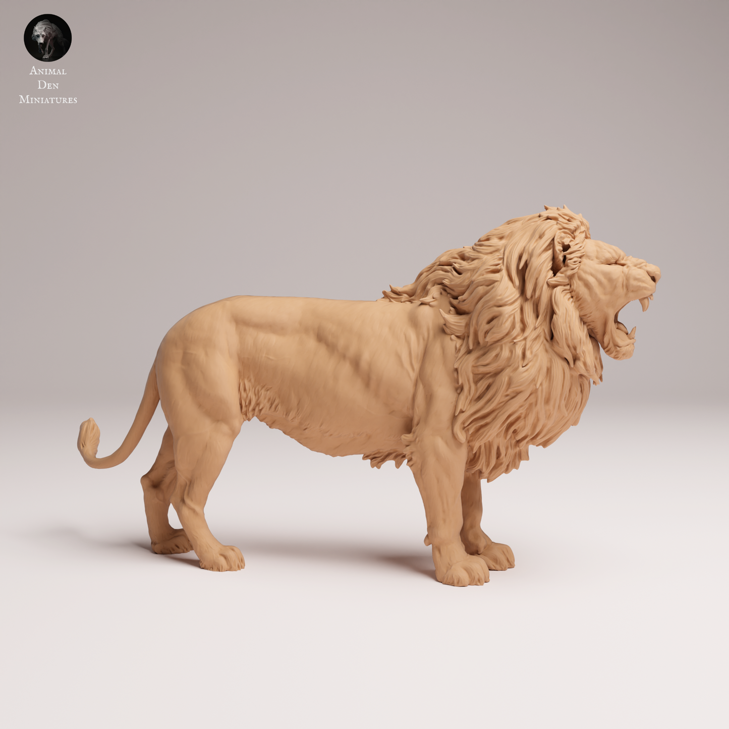 Lion Roaring - Animal Den Miniatures