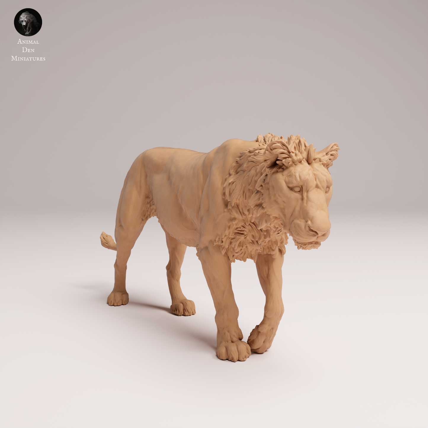 Lion Subadult 2 - Animal Den Miniatures