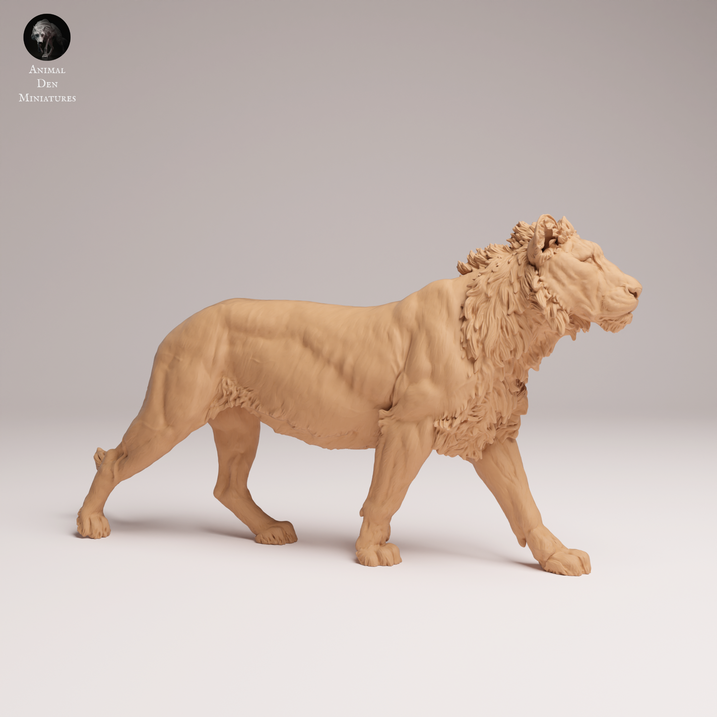 Lion Subadult 1  - Animal Den Miniatures