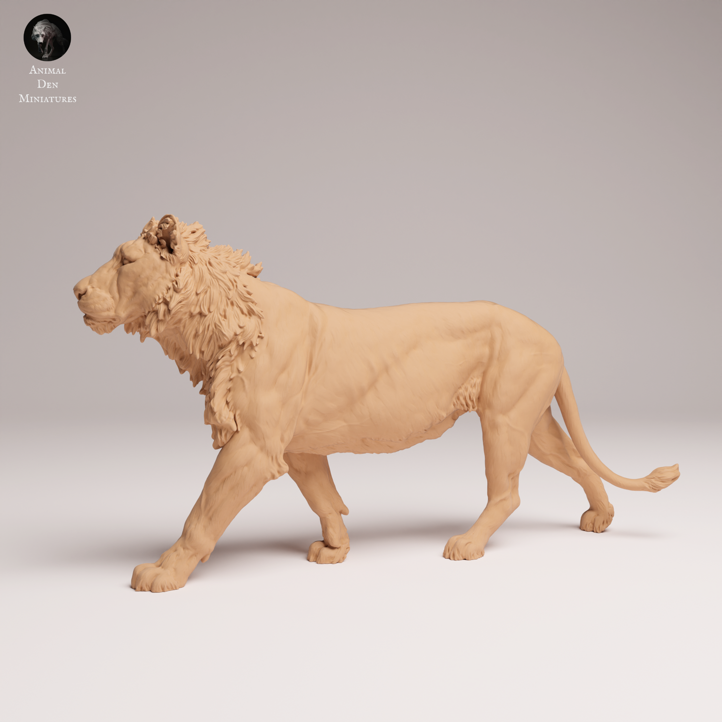 Lion Subadult 1  - Animal Den Miniatures