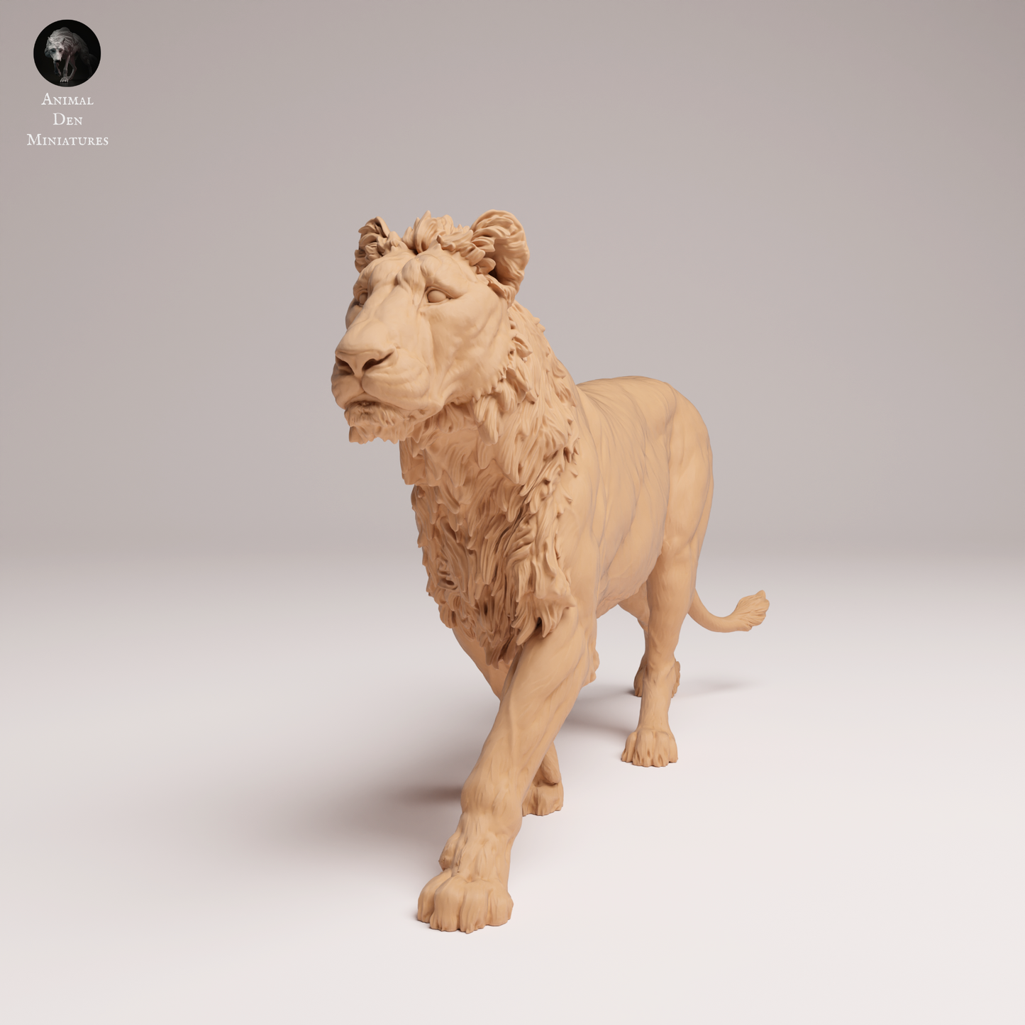 Lion Subadult 1  - Animal Den Miniatures