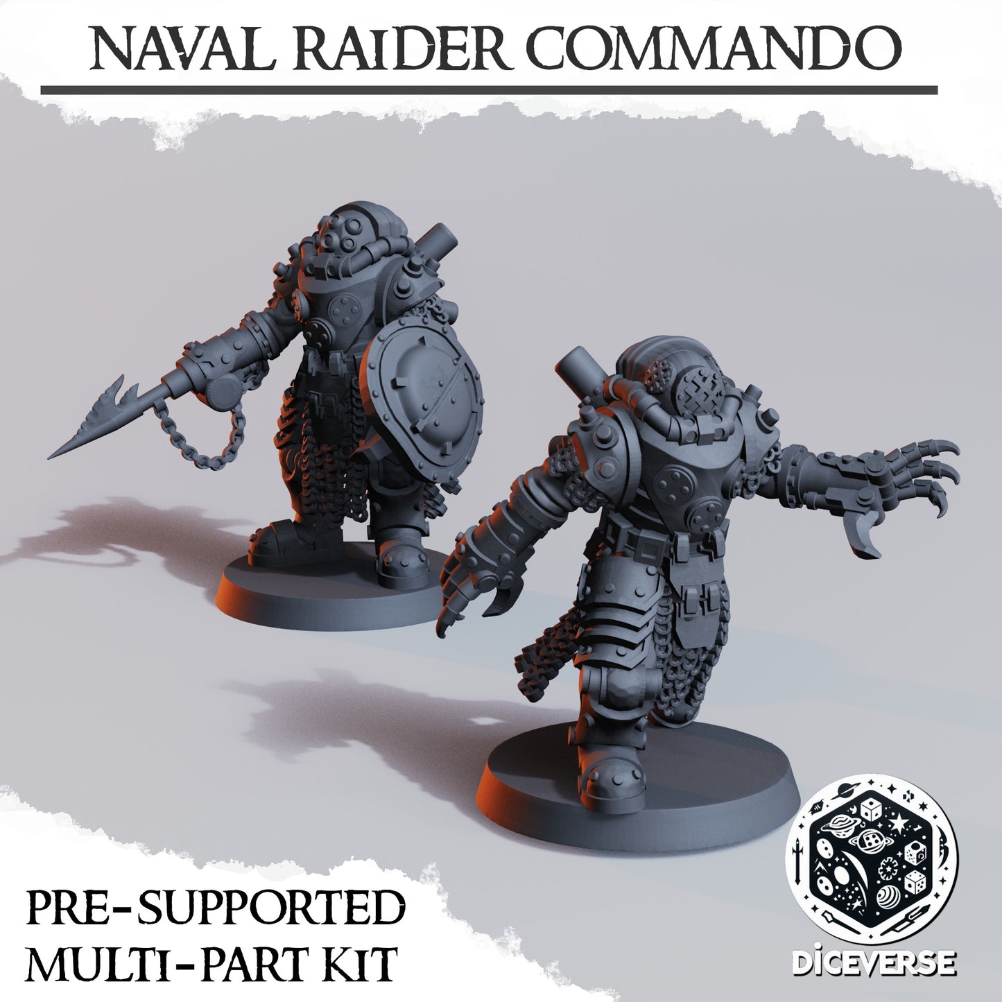 2x Heretic Naval Raider (Death) Commando - Diceverse