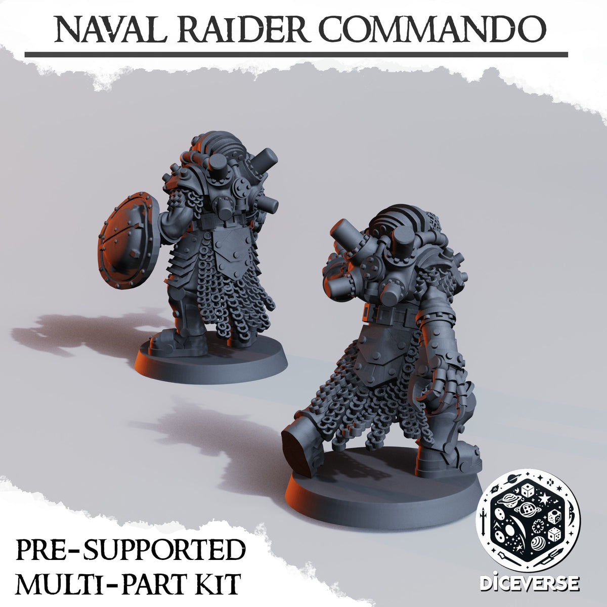 Death Commando Mini 2x Heretic Naval Raider (Death) Commando - Diceverse – HammerLine