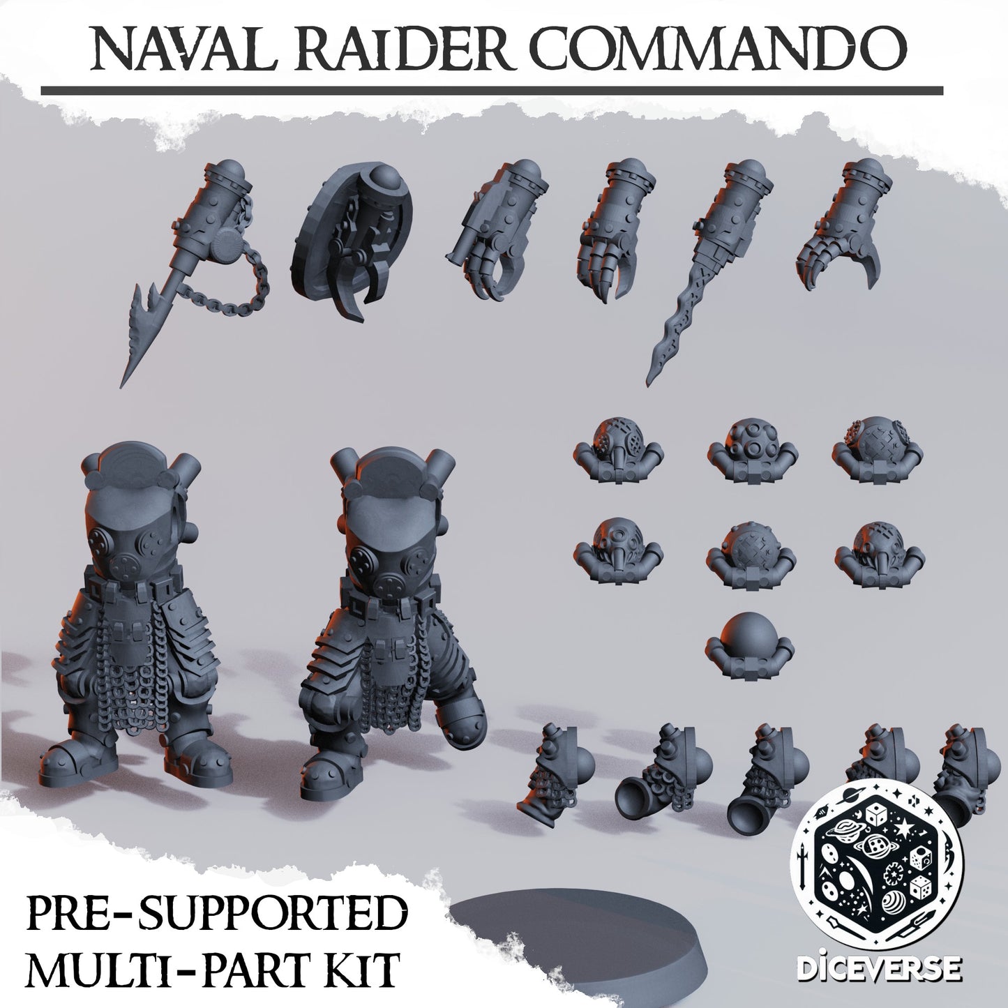 2x Heretic Naval Raider (Death) Commando - Diceverse