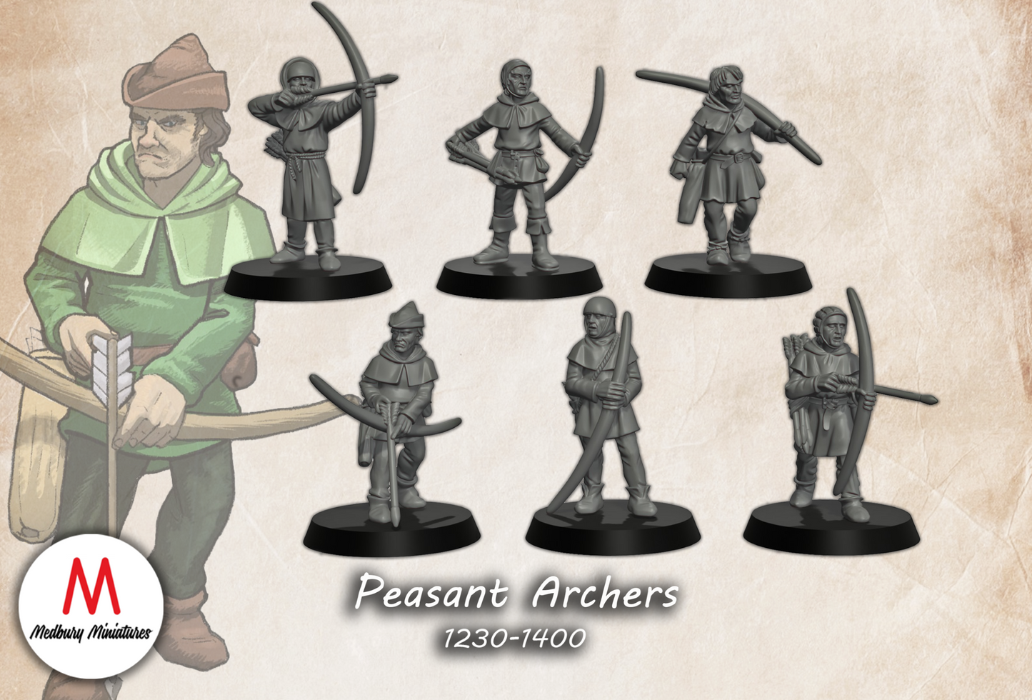 Peasant Archers (1230-1400) - Medbury Miniatures