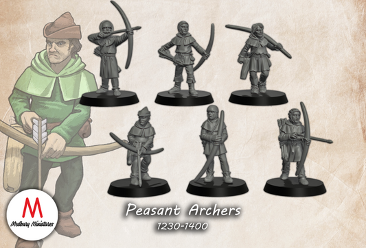 Peasant Archers (1230-1400) - Medbury Miniatures