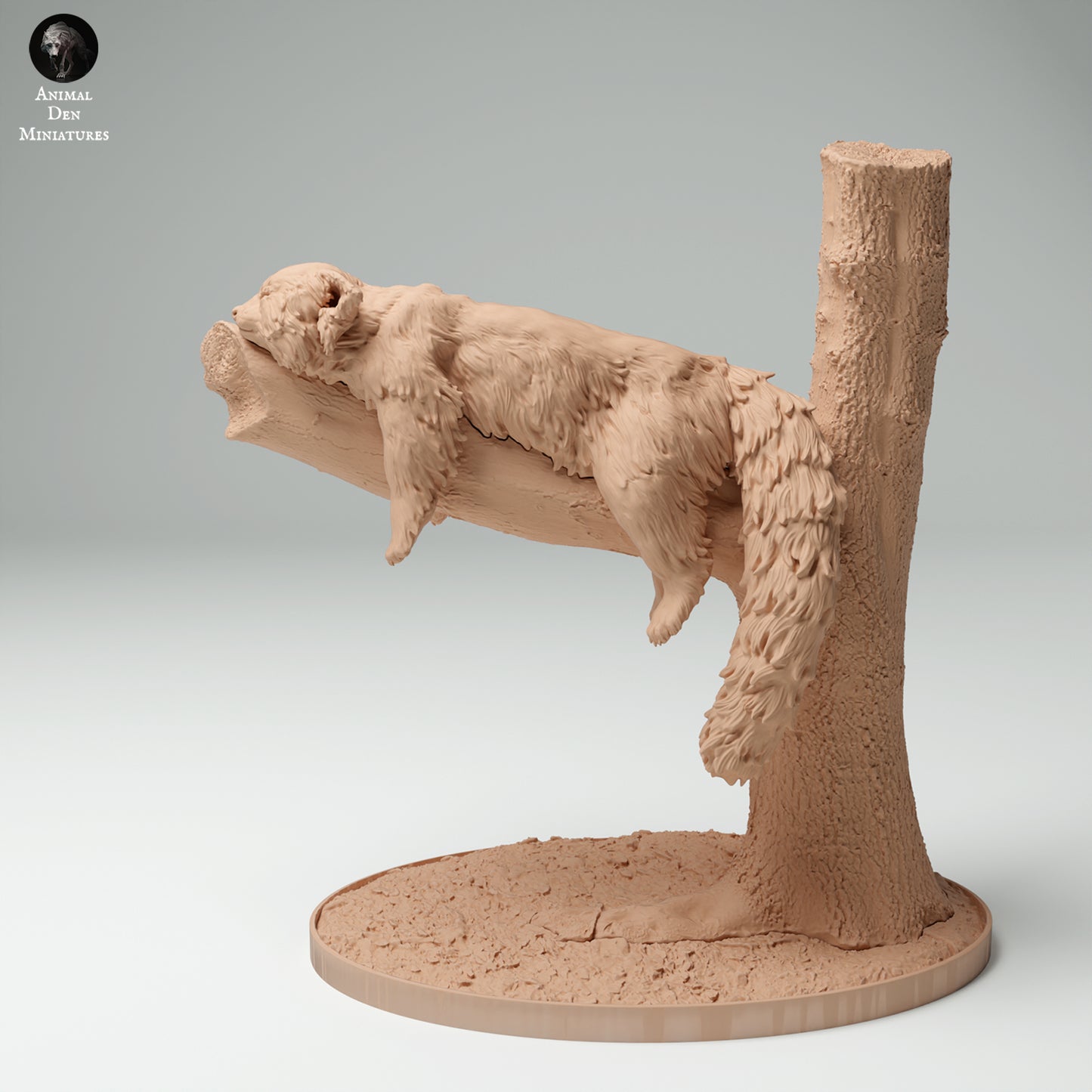 Red Panda in Tree - Animal Den Miniatures