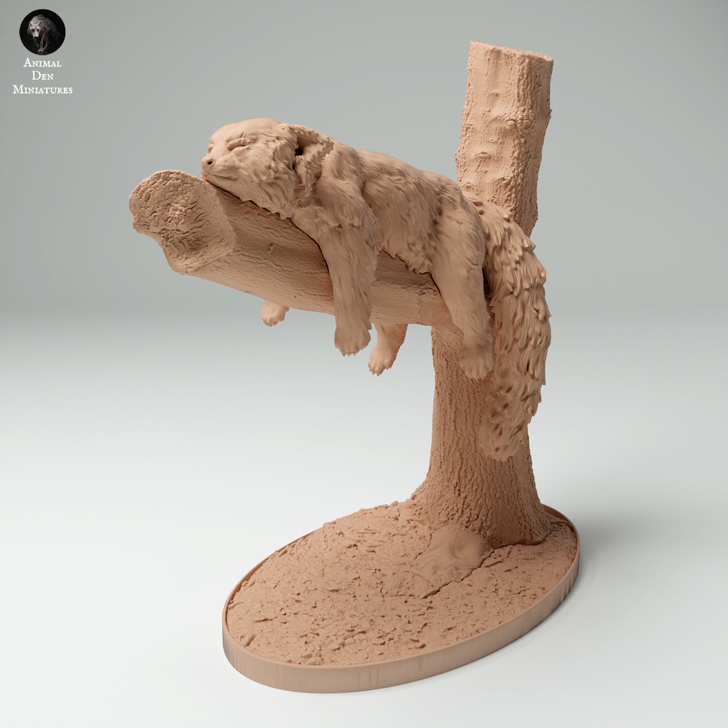 Red Panda in Tree - Animal Den Miniatures