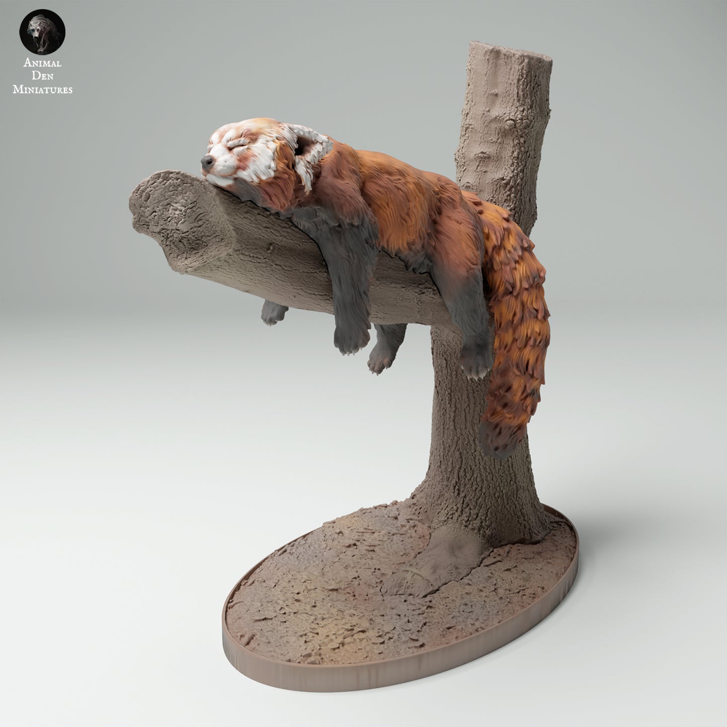 Red Panda in Tree - Animal Den Miniatures