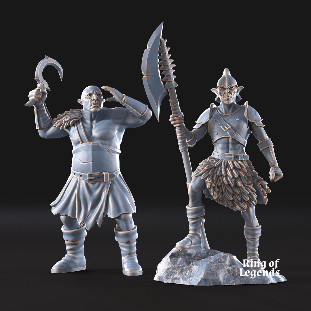 Shall & Krot. Orcs captains | Fellmount Reavers | Ring Of Legends - Davale Games