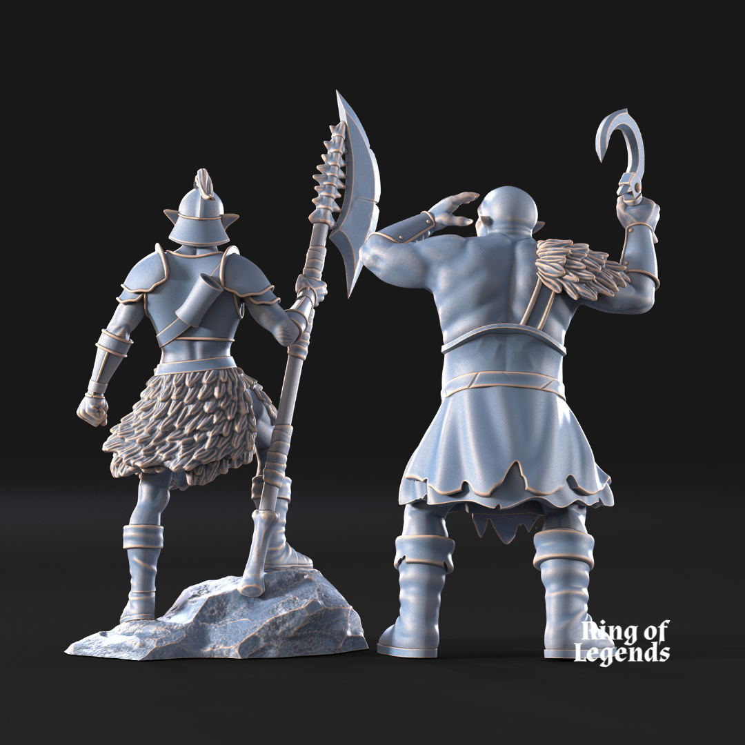 Shall & Krot. Orcs captains | Fellmount Reavers | Ring Of Legends - Davale Games