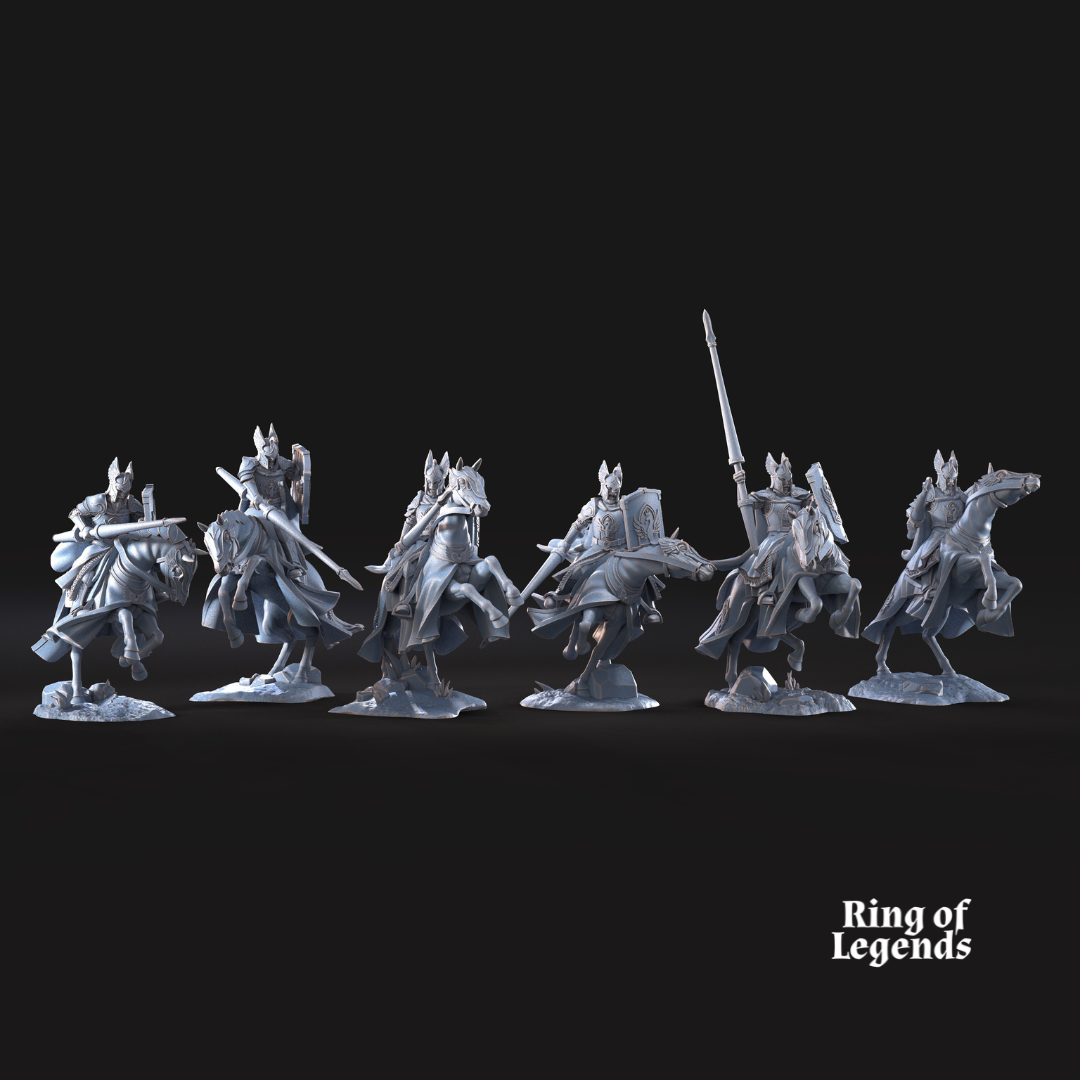 6x Swan Riders  | White Swan | Ring Of Legends - Davale Games