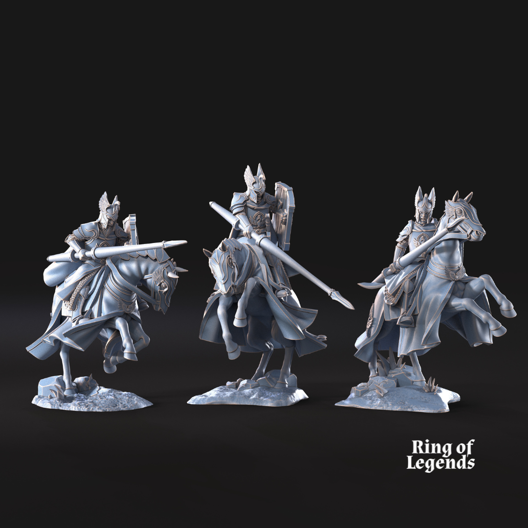 6x Swan Riders  | White Swan | Ring Of Legends - Davale Games