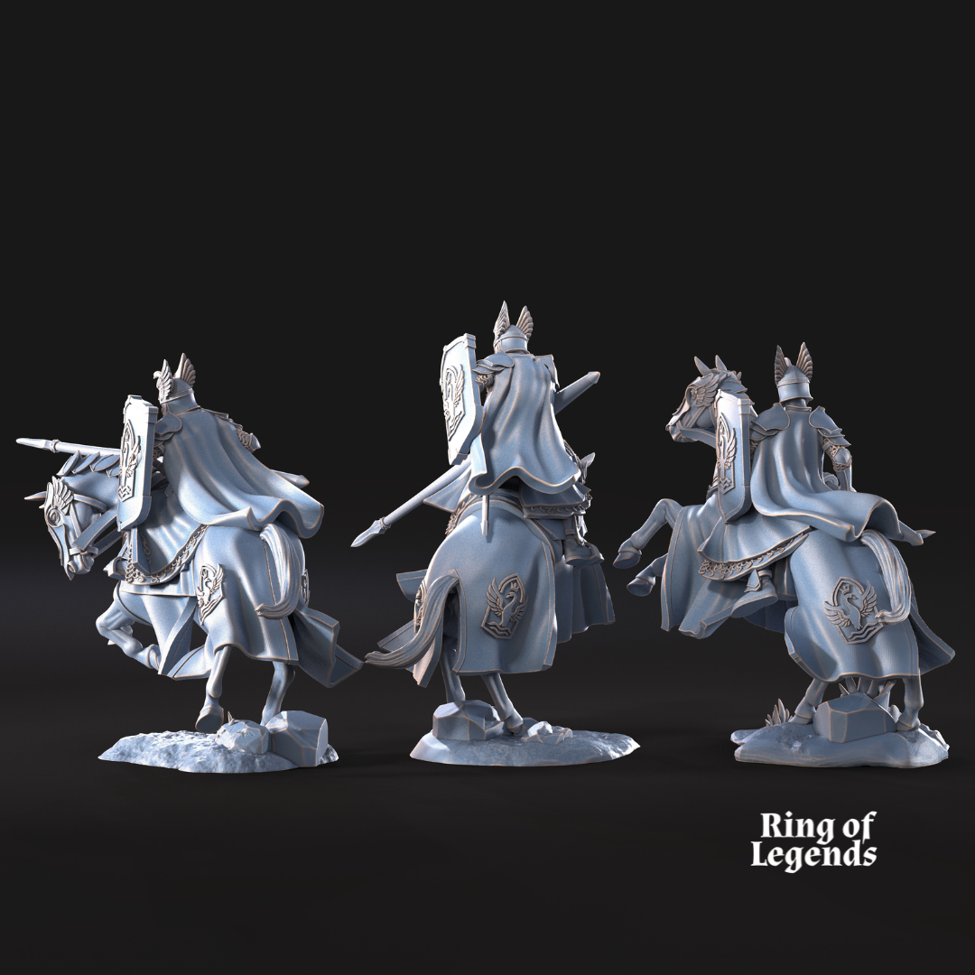 6x Swan Riders  | White Swan | Ring Of Legends - Davale Games