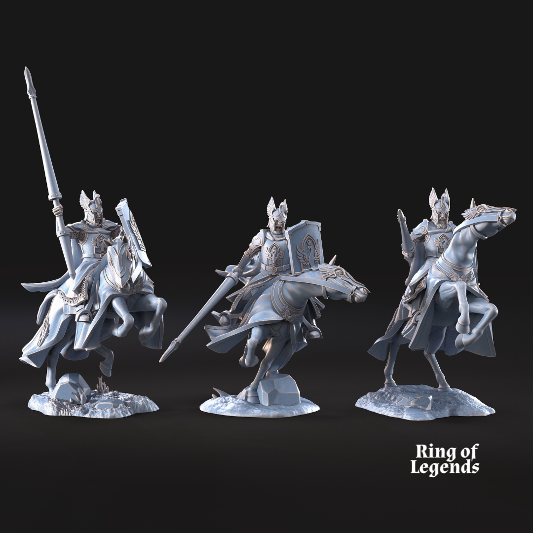 6x Swan Riders  | White Swan | Ring Of Legends - Davale Games