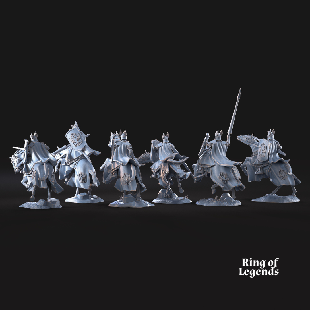 6x Swan Riders  | White Swan | Ring Of Legends - Davale Games