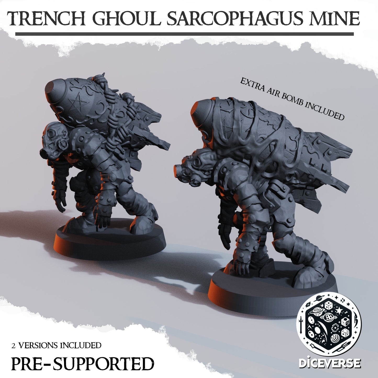 2x Trench Ghoul Sarcophagus Mine - Diceverse