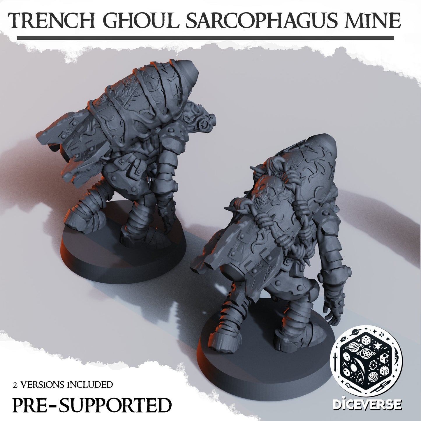 2x Trench Ghoul Sarcophagus Mine - Diceverse