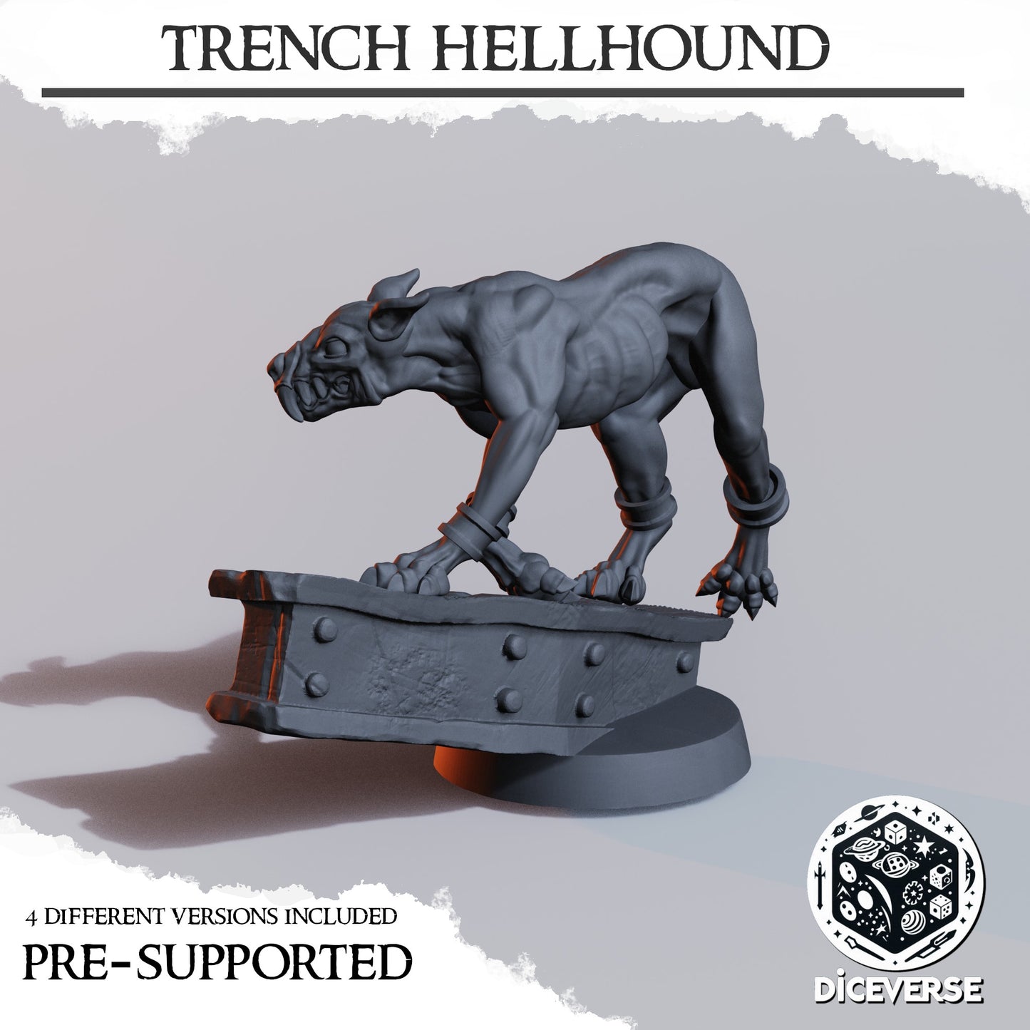 4x Trench Hellhounds - Diceverse