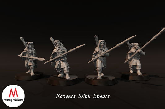 Rangers With Spears - Medbury Miniatures