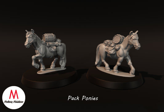 Poneys de meute - Medbury Miniatures
