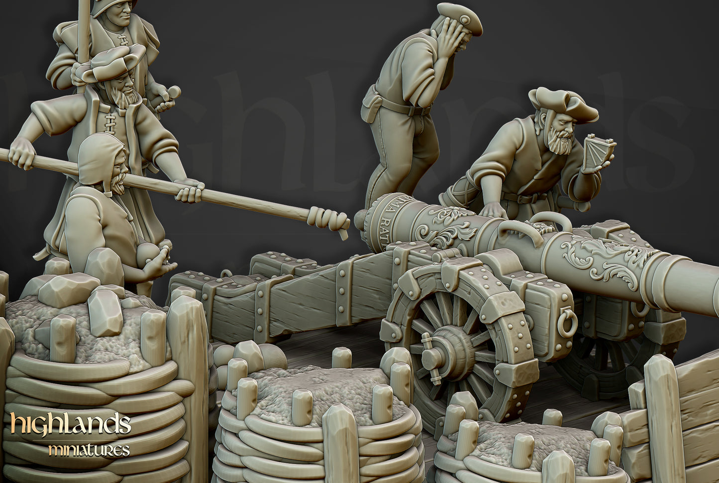 Sunland Artillery Battery - Highlands Miniatures