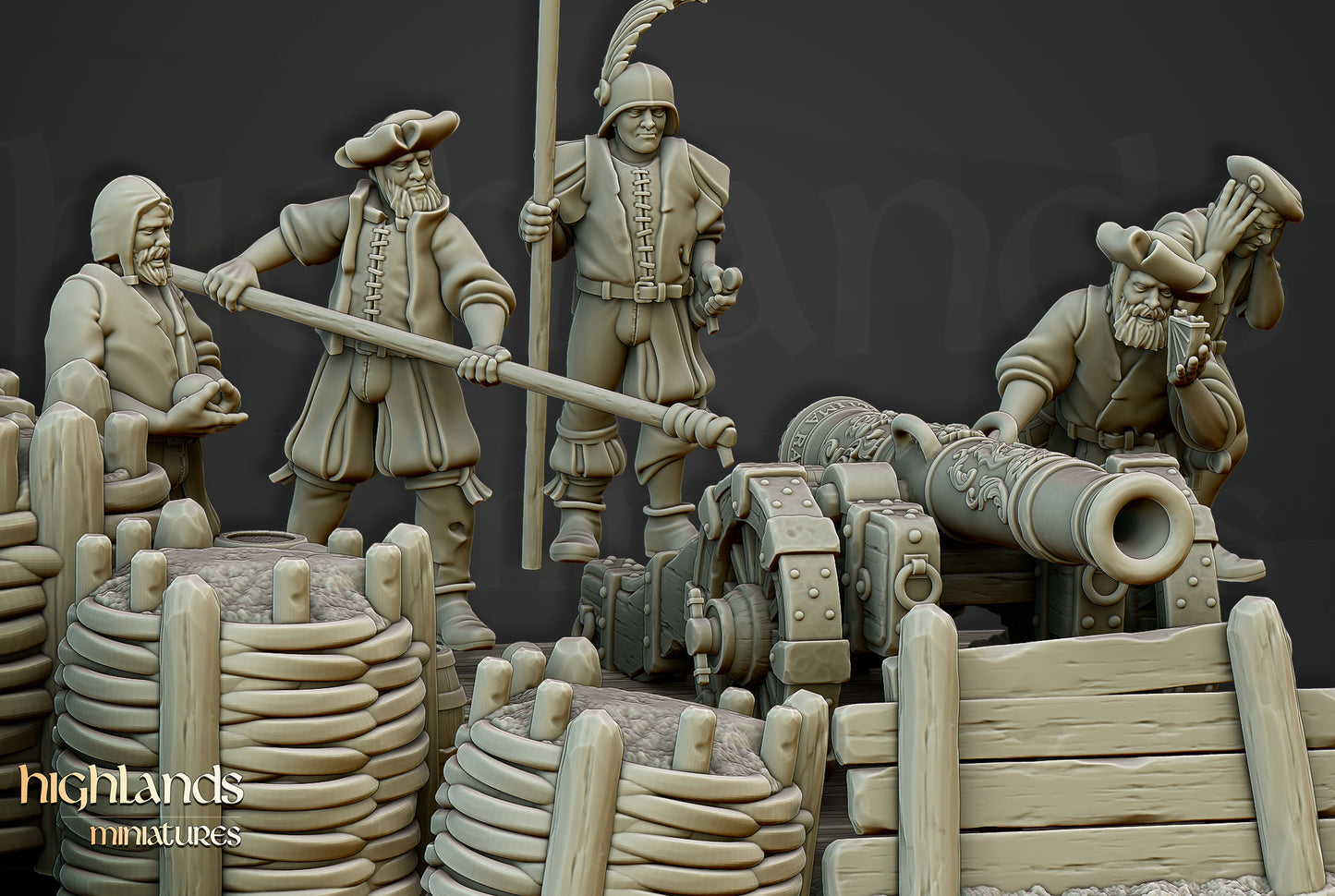 Sunland Artillery Battery - Highlands Miniatures