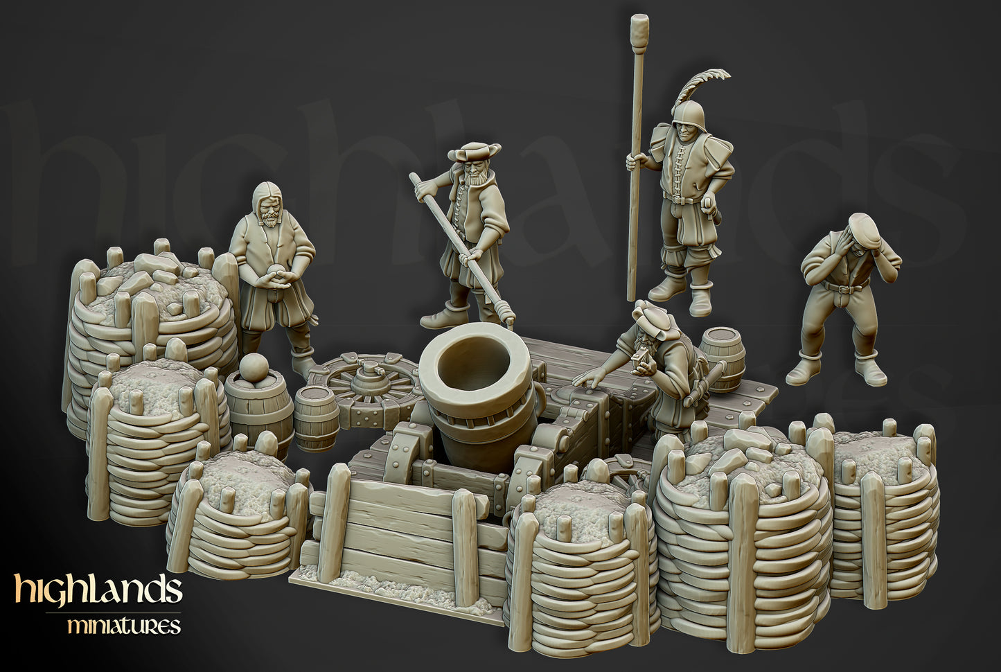 Sunland Artillery Battery - Highlands Miniatures
