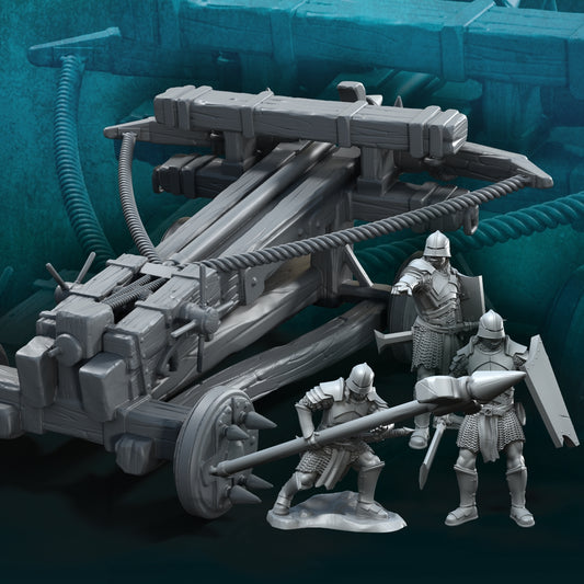 Baliste avec 3 orcs aux mains sanglantes - Davale Games Baliste