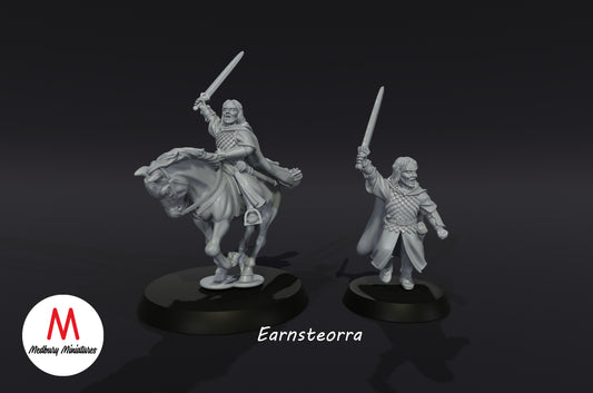 Earnsteorra on Foot and Mounted - Medbury Miniatures