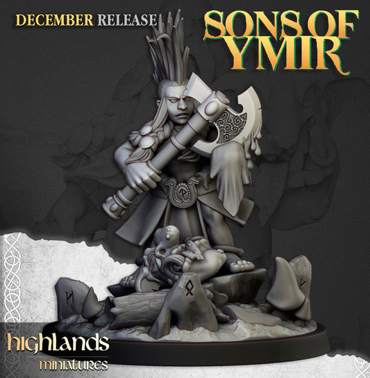 Female Dwarf Trollseeker - Highlands Miniatures