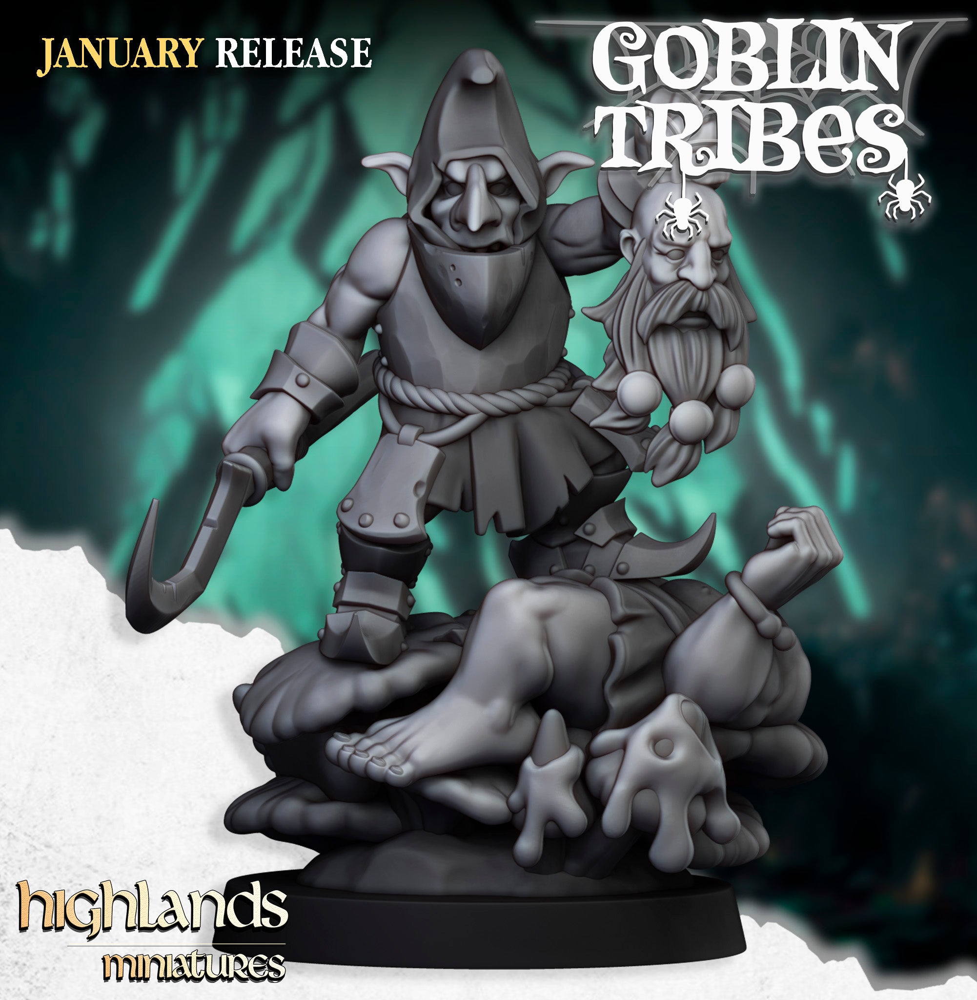 Boss Miniatures Swamp Goblin Boss - Highlands Miniatures – HammerLine